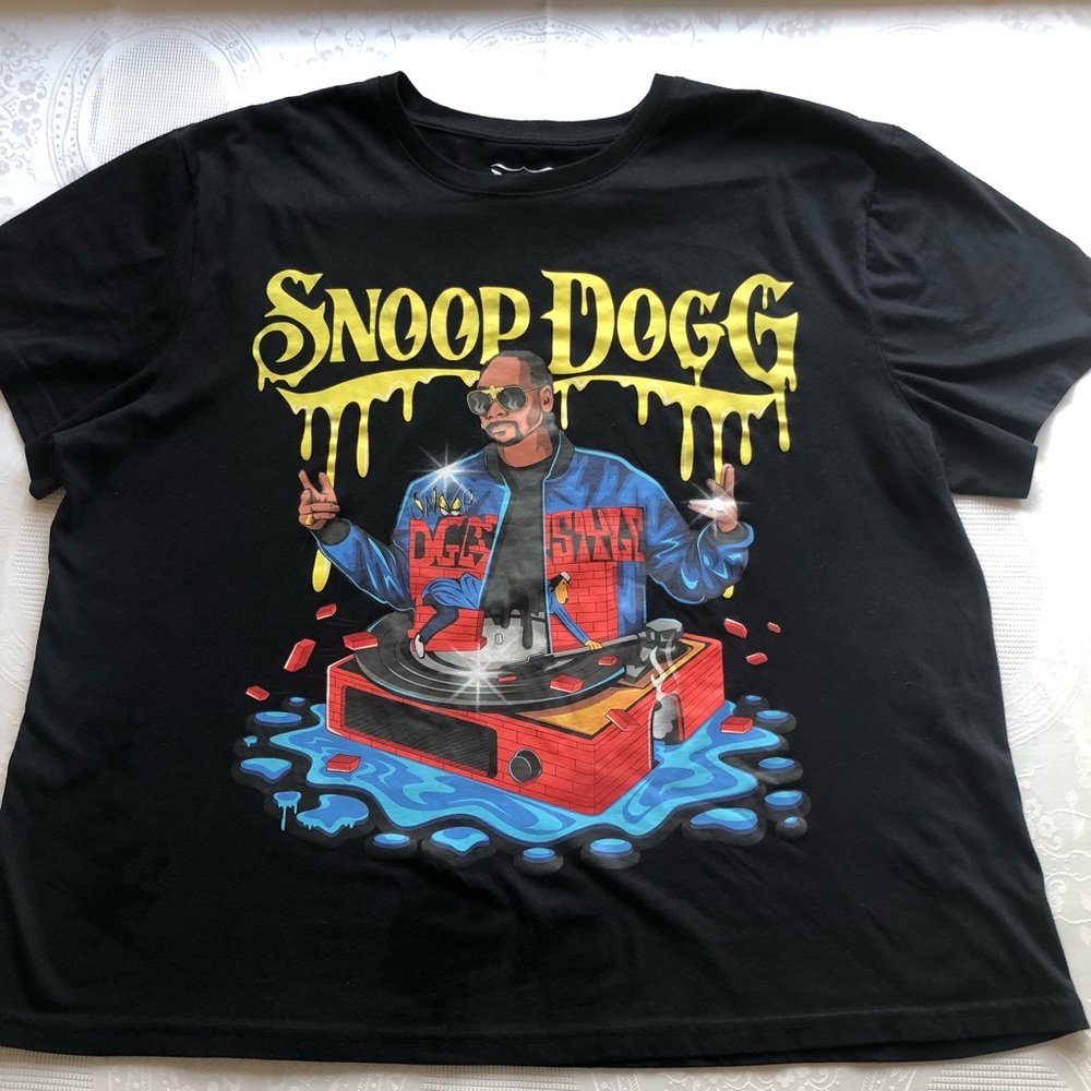 Dog Supply By Snoop Dogg Men’s Size 2XL Black Graphic T-Shirt Short Sleeves Tee